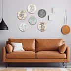Barydat 6 Pcs Boho Wooden Plant Wall Art Decor,Round,8 Inch, 10 Inch - Image 3