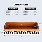 Handicrafts Home Black Remote Control Storage Box with Lid, 10x4.5x2.5 In - Image 3