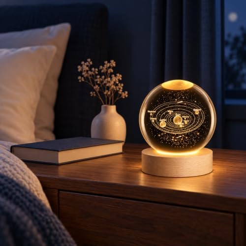 3D Solar System Crystal Ball 2.4in Universe Gifts for Space Lovers - Image 4