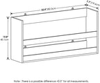 Furinno HERMITE Floating Nursery Book Shelves for Wall, White - Image 3