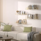 Floating Shelves Set of 4, Wood Wall Shelf, Farmhouse Shelf for Bedroom - Image 2