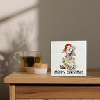 West Highland White Terrier Christmas Wooden Box Sign Desk Decor, Westie Dog Lover Gifts, Christmas Dog Wood Block Sign for Home Office Desk Table Shelf Wall Decorations, 5x5 Inch - Image 4