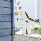 Rustic Wood Whale Tail Decor Nautical Tabletop Decor Beach Coastal Themed - Image 2