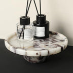 Marble Decorative Tray, 7" Round Marble Tray for Coffee Table - Image 4