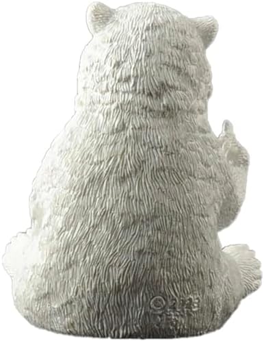 Polar Bear Middle Finger Figurine, Hilarious Funny Resin Bear Statue - Image 6