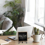 Modern Farmhouse Decor, Home Decor For Living Room, Boho Chic Aesthetic Shelf Decorations, Christian Dear God Sign, Farm House Entryway Tv Stand Fireplace Coffee Table Decoration (01) - Image 5