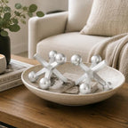 4 Inch Silver Jacks Decor Set of 2 - Image 3