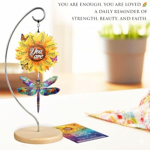 Dragonfly Sunflower Gifts for Women - Dragonflies Christian Desk Decor - Image 5