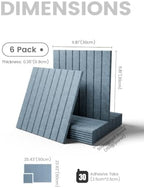 Fluxynara Felt Bulletin Board & Cork Board Alternative 36'' x 24'' - 6 Pack - Image 2