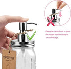 Amolliar Mason Jar Bathroom Accessories Set, 4 PCS Glass Bathroom Set - Image 2