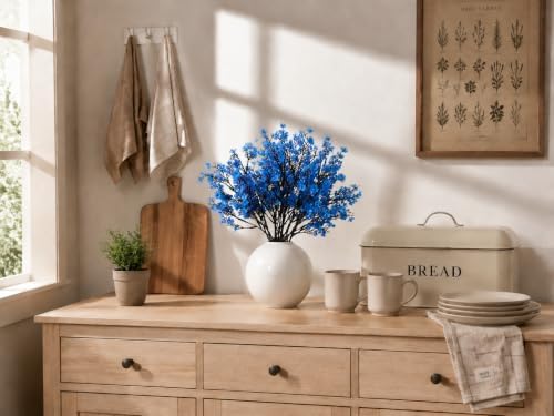 Mandy's 6 Bundles Artificial Royal Blue Baby’s Breath Flowers - Image 5