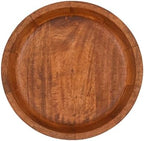 EDHAS Mango Wood Decorative Round Carved Bowl for Decoration, Centerpiece Bowl for Table (10" x 10" x 2.5") - Image 3