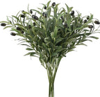 Leftover 6PCS 18Inch Faux Olive Branches for Vase Realistic,Artificial Olive Tree Branches,Fake Plants,Greenery Stems,Eucalyptus Stems,Green Leaves for Centerpieces Decoration,Home Decor,Table Decor by LEFTOVER