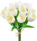Mandy's 12pcs Artificial White Open Tulips by Mandys