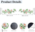 DUOOLN 2Pcs Metal Tree Leaf Wall Decor, Flower Art for Kitchen-Vintage - Image 5