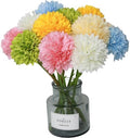 Tinsow 12 pcs Artificial Flowers Easter Faux Ball Chrysanthemum Bouquet Flowers Wedding Bouquet for Spring Home Garden Party Wedding Decoration (Mixed Color) by Tinsow