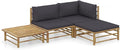 vidaXL Patio Lounge Set 4 Piece, Sectional Sofa by vidaXL