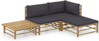 vidaXL Patio Lounge Set 4 Piece, Sectional Sofa by vidaXL