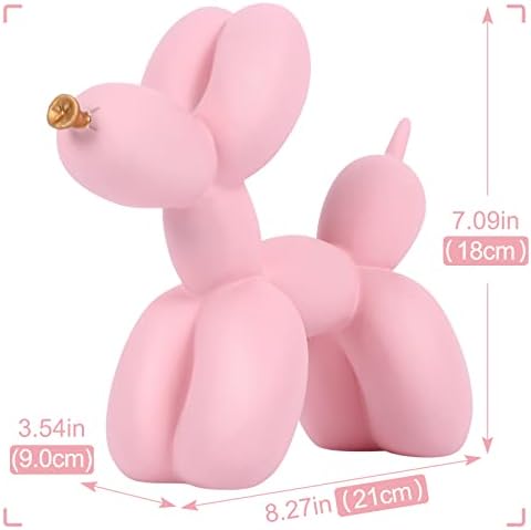 Creative Balloon Dog Sculpture Modern Home Decoration Trendy Animal Art Ornaments Collection Figurine Bedroom Living Room Office Desktop Resin Decors - Image 3