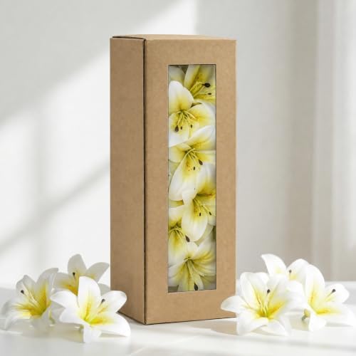 18 Pack White Large Fake Lilies Heads with Realistic Stamens - Image 2