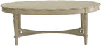 Acme Fordon Oval Coffee Table in Antique White - Image 4
