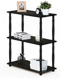 Furinno Turn-N-Tube 3-Tier Compact Multipurpose Shelf Display Rack with Classic Tube, Espresso/Black by Furinno-FitsYourSpaceFitsYourBudget