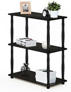 Furinno Turn-N-Tube 3-Tier Compact Multipurpose Shelf Display Rack with Classic Tube, Espresso/Black by Furinno-FitsYourSpaceFitsYourBudget