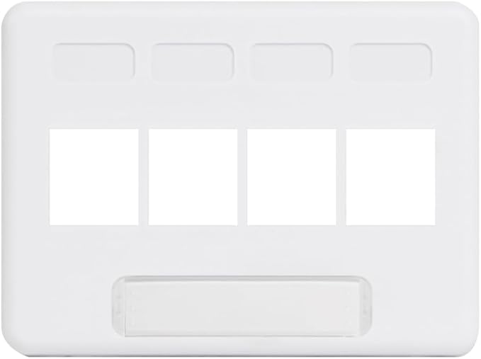 ICC 4-Port Modular Furniture Faceplate by ICC