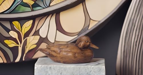 Hymmah Wooden Texture Duck Home Decor Statue Rustic Home Decorations for Living Room, Boho Sculpture Resin Animal Collectible Figurines for Indoor Decor - Image 7