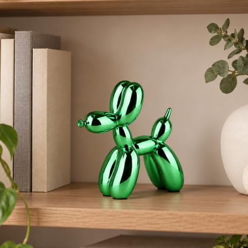 Balloon Dog Sculpture Modern Home Decor Collectible Figurines Funky Statues for Bedroom Trendy Animal Decor for Coffee Table Living Room Decor Art Resin Decor Office Standing Desk Decor - Image 5
