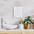 Christian Bible Verses Wall Decor Our Father Prayer Wall Decoration The Lords Prayer Wooden Hanging Sign Scripture Wall Art for Home Living Room Bedroom Home Wall Decor 8x10 Inches Religious Gift - Image 5