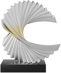 Ocean Wave Statue Abstract Decor,Office Decor Shelf Accents for Men,Silver by Paytonture