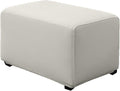 Super Stretch Ottoman Cover- Soft Form Fit Ottoman Cover Rectangular Ottoman by UOIJAY