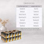 Handicrafts Home Black White Large Decorative Keepsake Box with Lid, 10x5x5 - Image 3