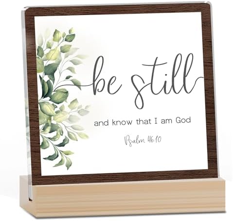 Farmhouse Decor, Acrylic Christian God Home Decorations, Aesthetic Entry Way Table Shelf Decor, Living Room Table Accessories, Boho Office Decorations For Work (06) by JUSITAKEET