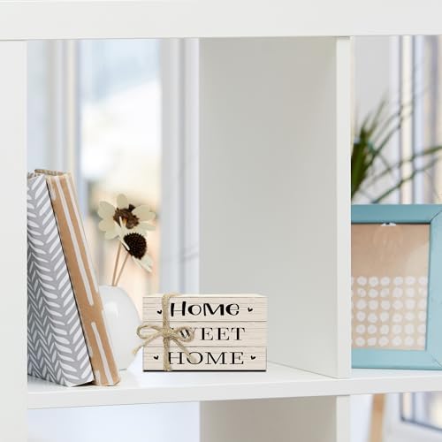 Mini Decorative Books For Home Decor, Small Wood Book Stack For Table Decor, Home Sweet Home decoration Books For Living Room Bookshelf, Farmhouse Stacked Books decoration（L52) - Image 4