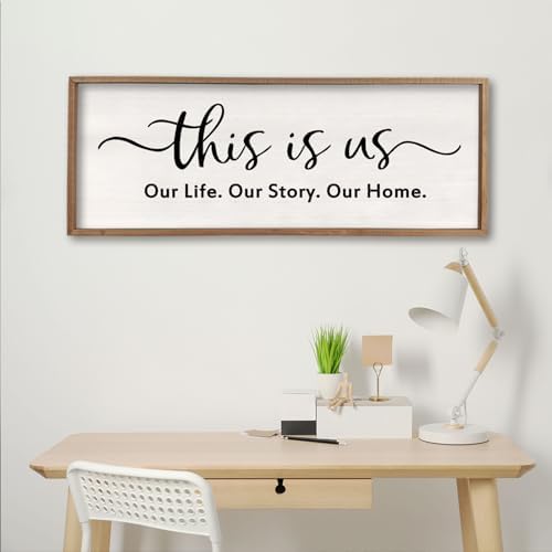 comurdyoThis is us Wall Decor Sign 32'' x 12'' Wood - Image 6