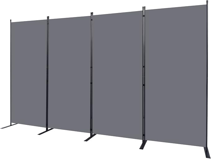 Room Divider 6FT Portable Room Dividers and Folding Privacy Screens, 4 Panel - Image 7