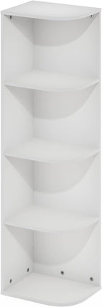 Furinno Pasir 4-Tier Corner Open Shelf Bookcase - Image 5