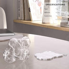 Acrylic Coaster Decorative Plates, Irregular Bar Drink Coaster,Perfect for Tabletop Protection and Accessories Display.（Fog） - Image 4