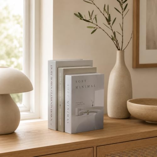 3 PCS Faux Decorative Books for Home Decor-Coffee Table Books Decor-Aesthetic Fake/Faux Books for Decoration,libros Decoration for Coffee Table, Shelf Accessories (Eight THE Space Soft) - Image 6