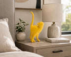 7 Inch Yellow Proud Cat Statue - Image 3