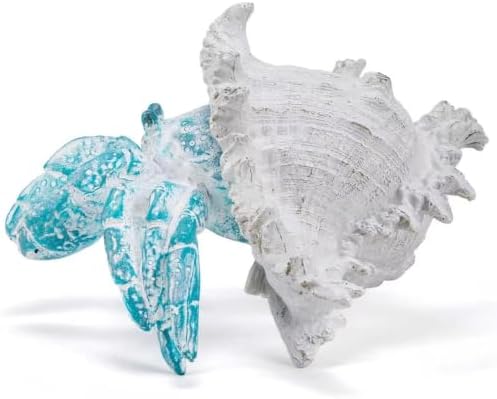 Beach Coastal Blue Hermit Crab Statue Home Bathroom Decor Gift - Image 4