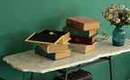 Decorative Vintage Book Shaped Trinket Storage Box - Yellow - Image 6