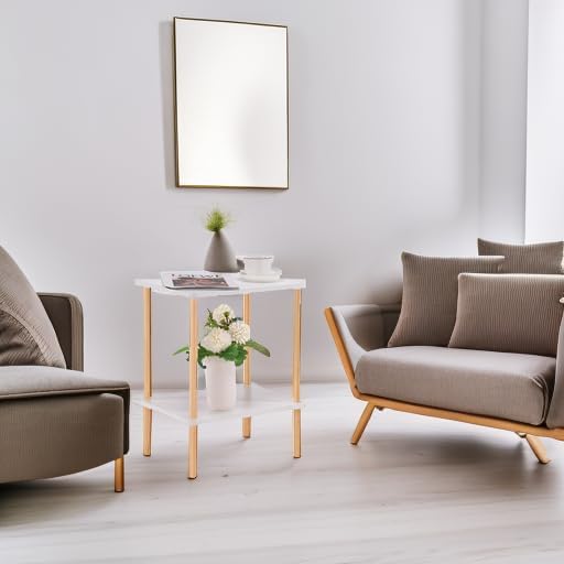 Apicizon 2 Tier End Table, Small Side Table - Image 2