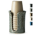 Ceramic Bathroom Cup Holder, 3 OZ Cup Dispenser for Bathroom, Gray by YHOSSEUN