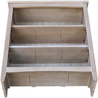 IC International Concepts, Shaker Solid Wood Bookcase, 2 Adjustable Shelves - Image 7