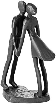 Couple Art Iron Sculpture, Metal Ornament Figurine,Handcrafted Iron Sculpture & Romantic Gift for Weddings and Anniversaries, Perfect for Home and Office Decor. - Image 2