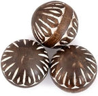 Samhita Mango Wood White Decorative Ball Set of 3 for Living, Dining Room Decor - Coffee Table Centerpiece Home Décor (3" x 3"x 3") - Image 3