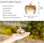 2.8’’ Crystal Pumpkin Figurine Small Glass Pumpkins For Decorating Harvest - Image 2